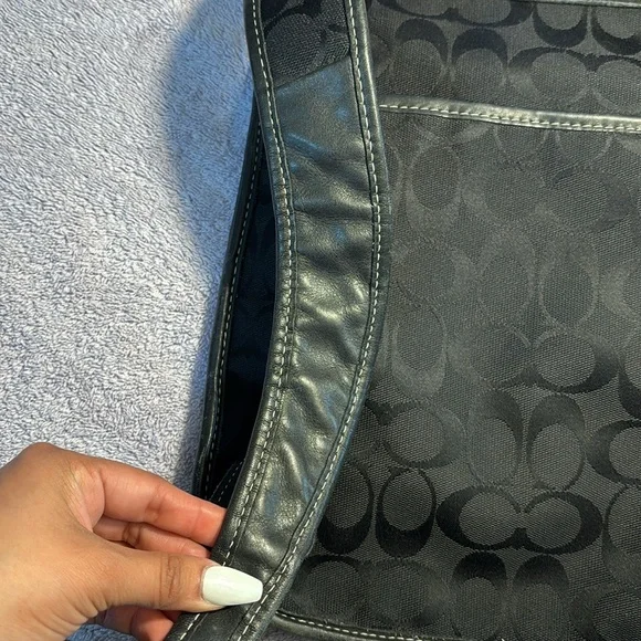 Coach Black Backpack Sleek Minimalist Design - Picture 10 of 14